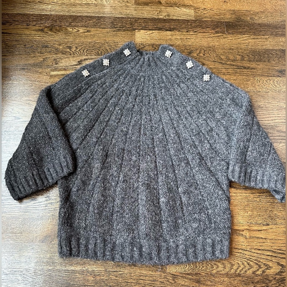 Ba&sh sweater with embellished buttons!